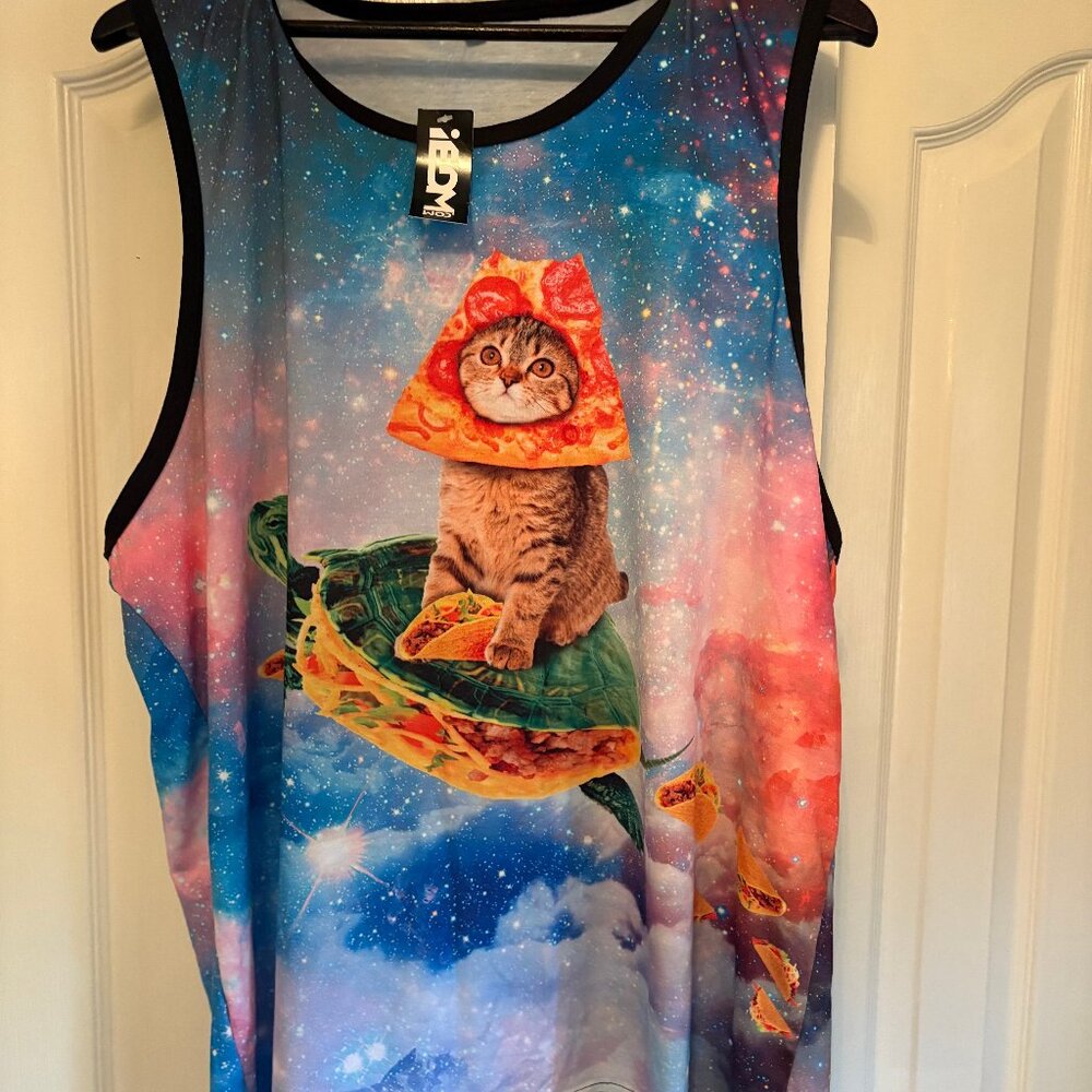 Funny Galaxy Print Tank Top